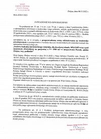 Foto: Zawiadomienie-obwieszczenie nr.RLŁ.6220.5.2021 z dnia 8 grudnia 2022 r.