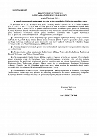 Foto: POSTANOWIENIE NR 29/2023 KOMISARZA WYBORCZEGO W ŁOMŻY z dnia 27 kwietnia 2023 roku