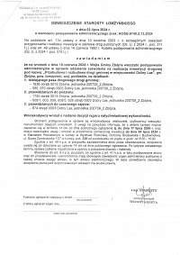 Foto: OBWIESZCZENIE STAROSTY ŁOMŻYŃSKIEGO o wszczęciu postępowania administracyjnego z dnia 3 lipca 2024 roku