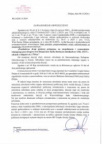 Foto: ZAWIADOMIENIE-OBWIESZCZENIE nr.RLŁ.6220.13.2024 z dnia 8 października 2024 roku