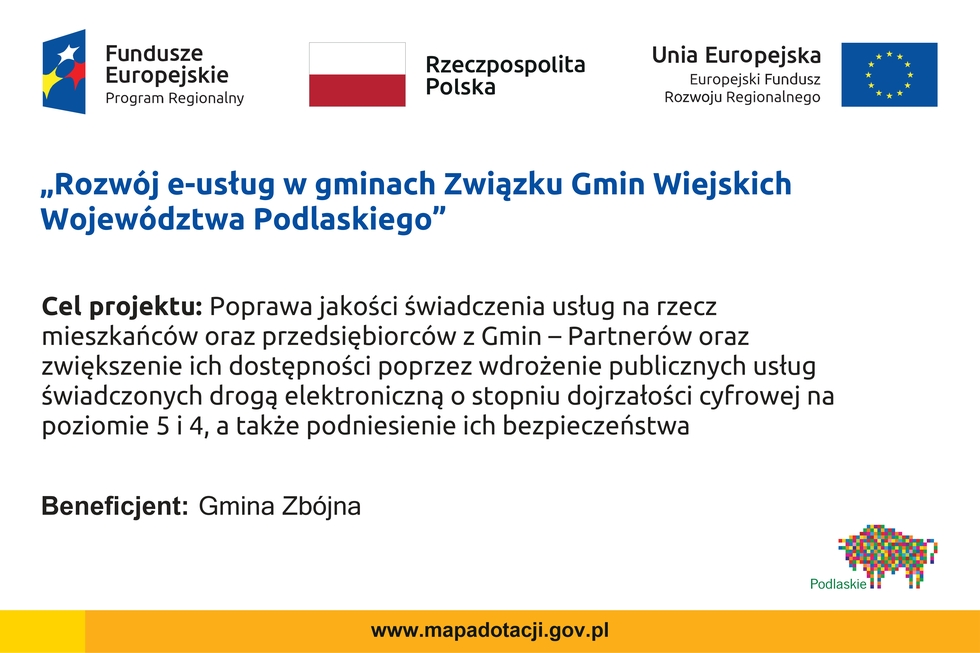 Zdjęcie do wiadomości Rozwój e-usług w gminach Związku Gmin Wiejskich Województwa Podlaskiego