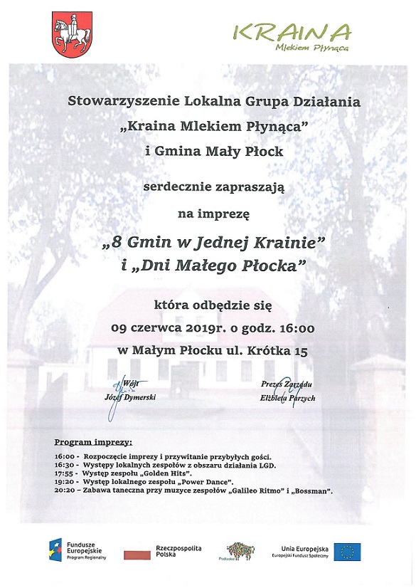 Zdjęcie do wiadomości "8 Gmin w Jednej Krainie" i  "Dni Małego Płocka"