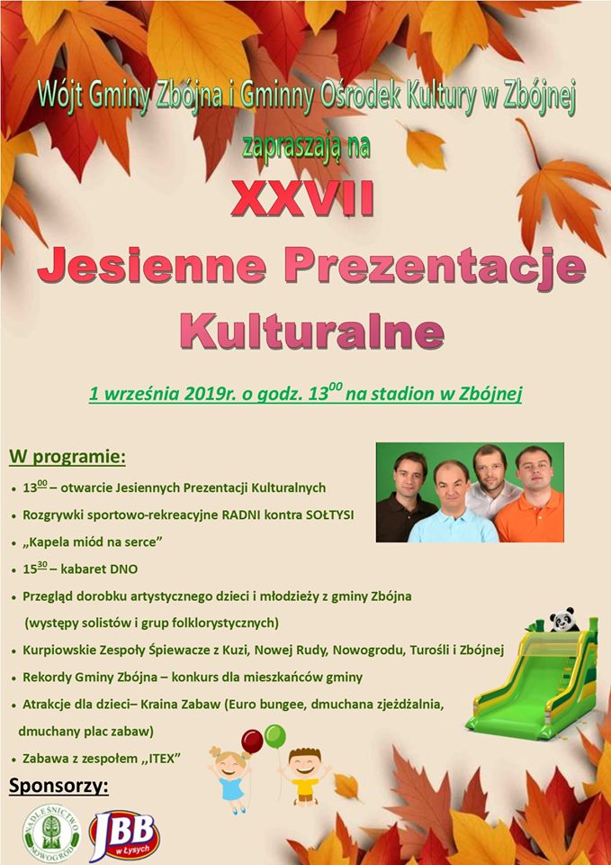 Zdjęcie do wiadomości XXVII Jesienne Prezentacje Kulturalne