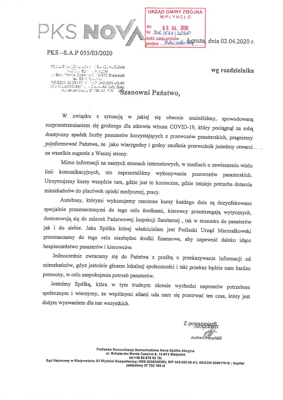 Zdjęcie do wiadomości PKS NOVA nie zaprzestał działania