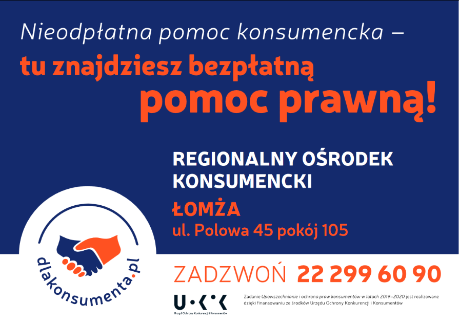 Zdjęcie do wiadomości Nieodpłatna pomoc prawna dla konsumentów!