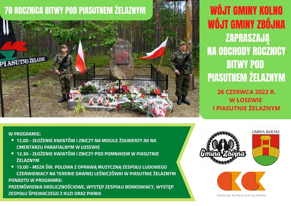 Zdjęcie do wiadomości Obchody 78 rocznicy bitwy pod Piasutnem Żelaznym