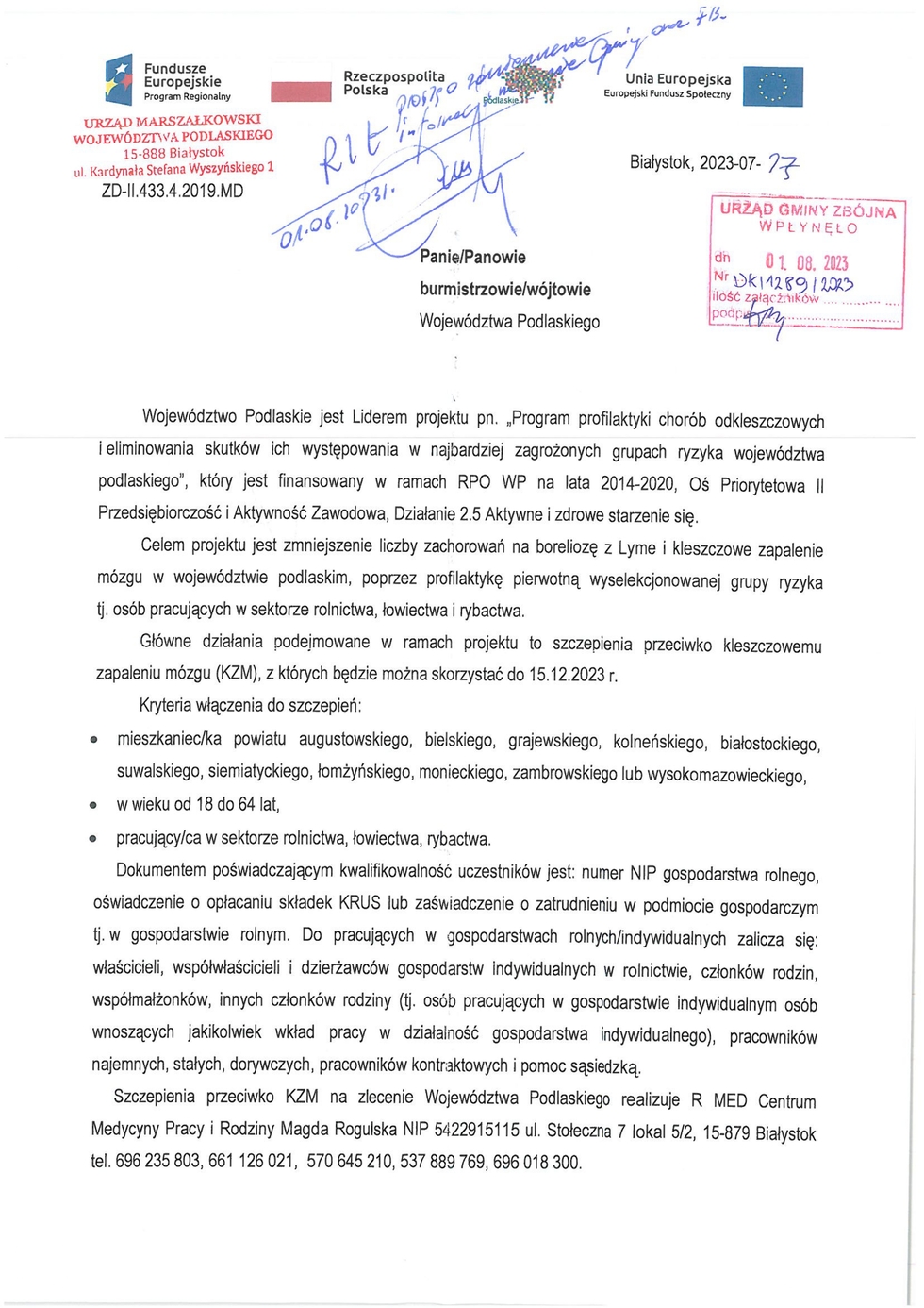 Zdjęcie do wiadomości Program profilaktyki chorób odkleszczowych i eliminowania skutków ich występowania