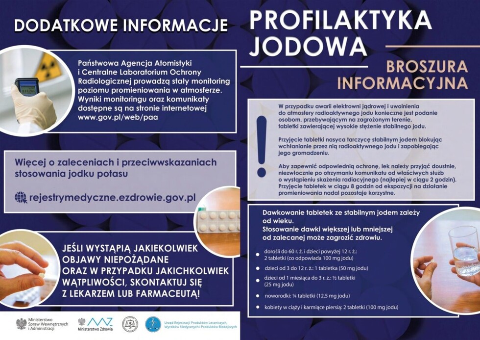Zdjęcie do wiadomości ZASADY ODBIORU PREPARATÓW JODOWYCH W PUNKTACH WYDAWANIA NA  TERENIE GMINY ZBÓJNA