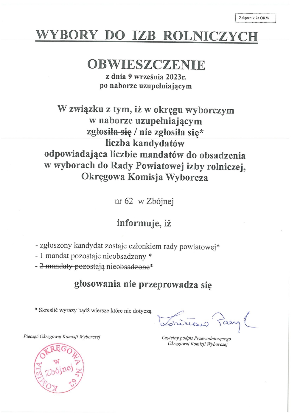 Zdjęcie do wiadomości WYBORY DO IZB ROLNICZYCH