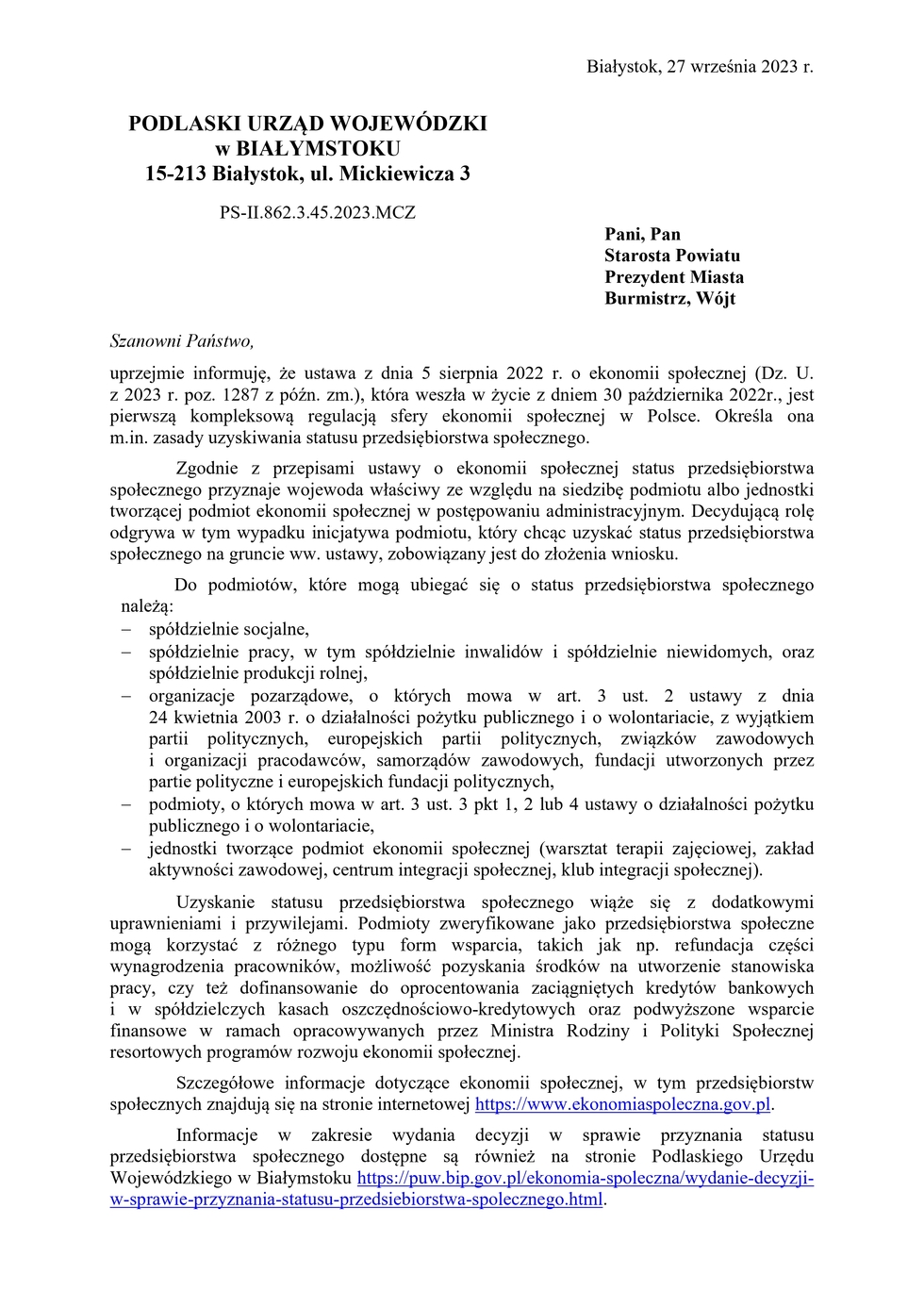 Zdjęcie do wiadomości Zasady uzyskiwania statusu przedsiębiorstwa społecznego