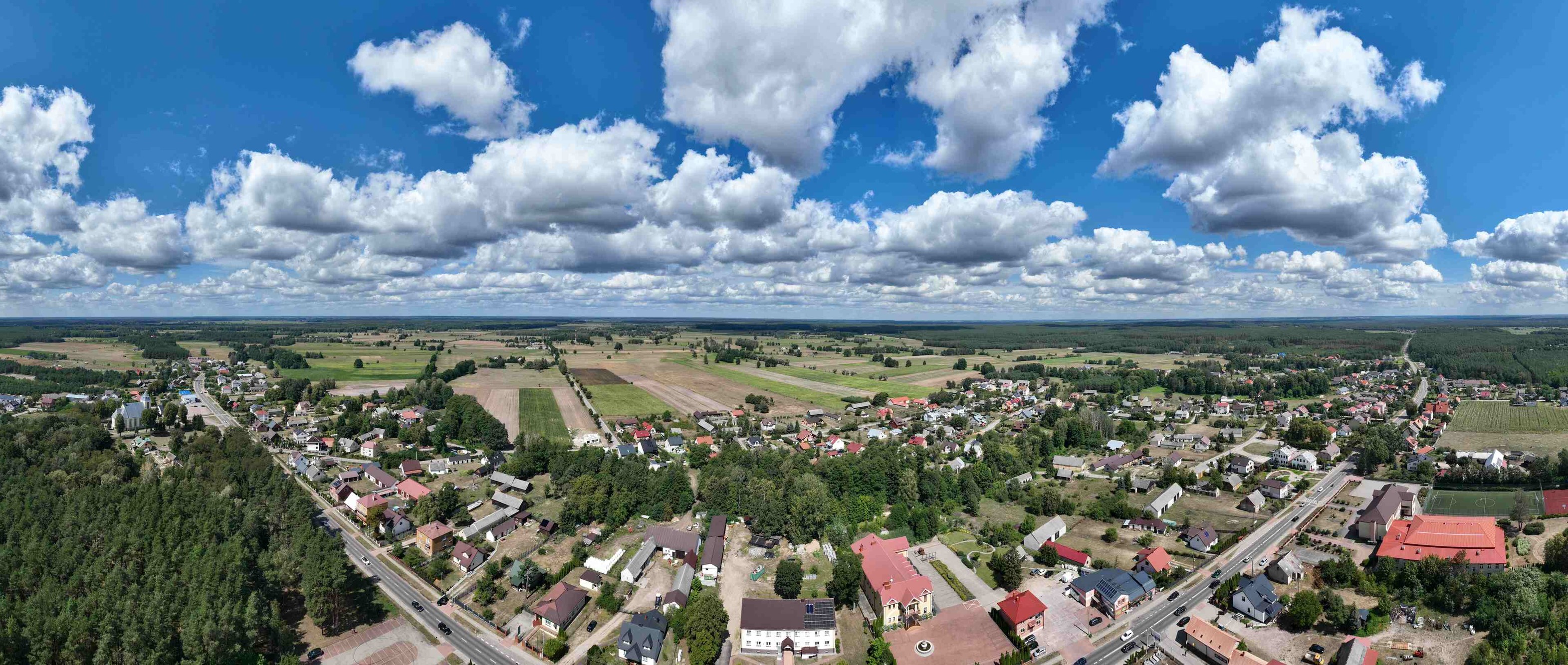 Zdjęcie do wiadomości Gmina Zbójna z lotu ptaka✈️ - Sierpień 2024🌞
